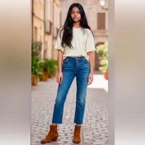 Nili Lotan Boyfriend mid-rise cropped
